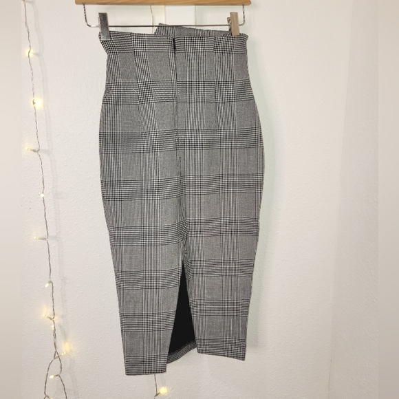 Houndstooth Pencil Skirt sz 0 - Picture 5 of 10